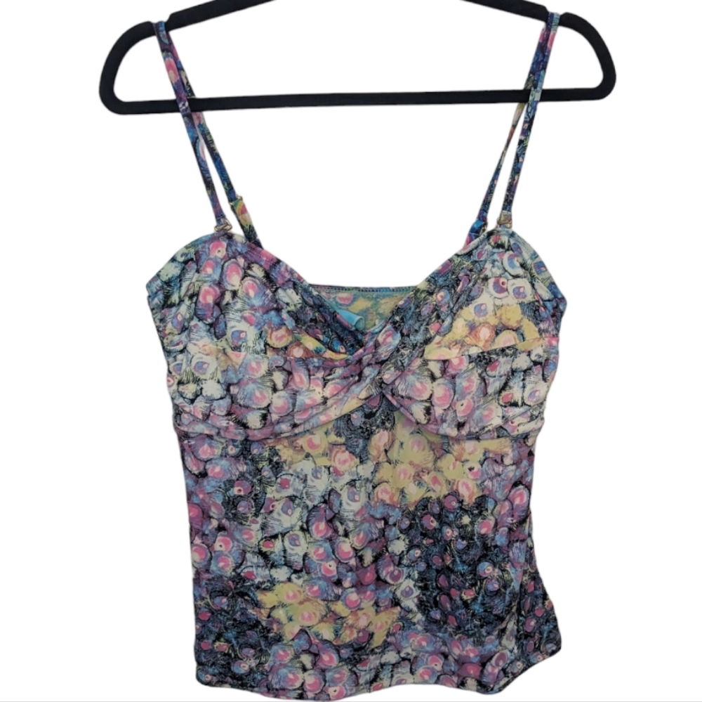 Wave Zone Women's Tankini Swim Top Size 14 🌊💙
